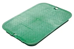 NDS 21-1/2 in. W X 2 in. H Rectangular Valve Box Cover Green