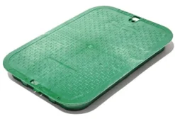 NDS 21-1/2 in. W X 2 in. H Rectangular Valve Box Cover Green