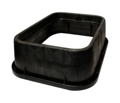 NDS Black Plastic Rectangular Riser 13 L x 6 H x 20 W in. for Valve Box