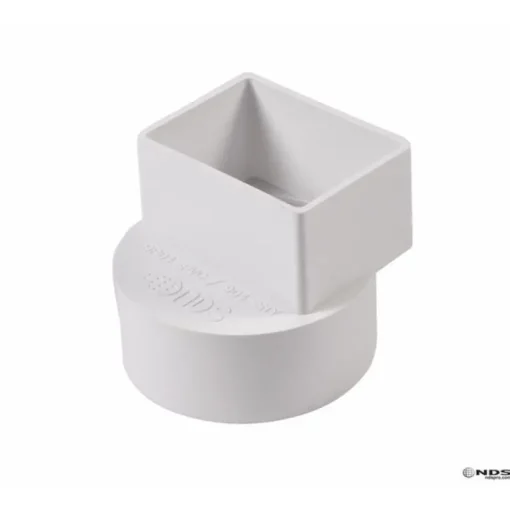 NDS Schedule 35 2 in. Hub each X 3 in. D Female PVC Flush Downspout Adapter 1 pk