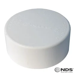 NDS Schedule 35 4 in. Hub each X 4 in. D Hub PVC Drain Cap 1 pk