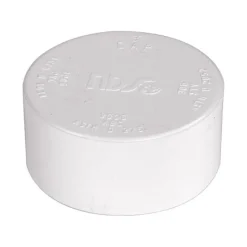 NDS Schedule 35 3 in. Hub each X 3 in. D Hub PVC Drain Cap 1 pk
