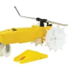 Nelson Yellow Cast Iron 13500 sq. ft. Coverage Area Full-Circle Traveling Sprinkler with Metal Head