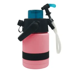 Nice Tpf-515710 1/2 Gallon Pink Pump2pour Insulated Jug With Hose & Spout