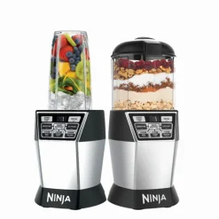 Ninja Nutri Ninja Bowl Duo Silver Metal/Plastic Blender 4 cups 5 speed