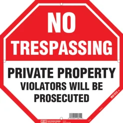 NO TRESPASSING SIGN