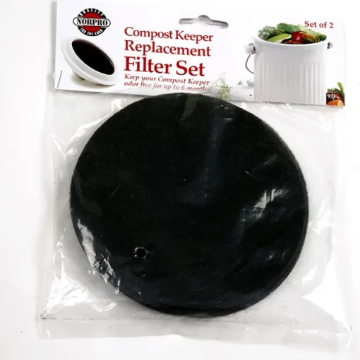 Norpro Black Charcoal Compost Filter Refill Set