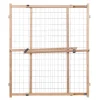 North States Gray 32 in. H X 29-1/2-50 in. W Wood Wire Mesh Gate