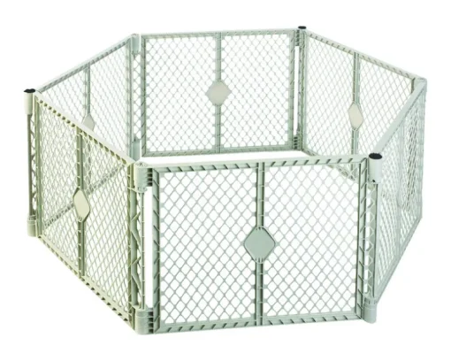 North States Superyard Gray 26 in. H X 18.5 in. W Plastic Child Safety Gate
