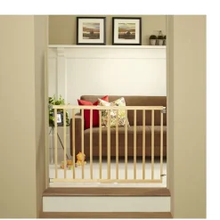 North States White 30 in. H X 28-42 in. W Wood Child Safety Gate