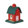 North States Wild Bird 5 lb Plastic Barn Hopper Bird Feeder 4 ports