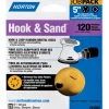 Norton Hook & Sand 5 in. Aluminum Oxide Hook and Loop A290 Sanding Disc 120 Grit Medium 25 pk