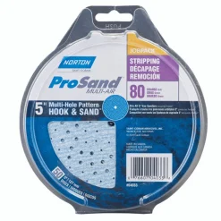 Norton ProSand 5 in. Ceramic Alumina Hook and Loop A975 Sanding Disc 80 Grit Coarse 50 pk