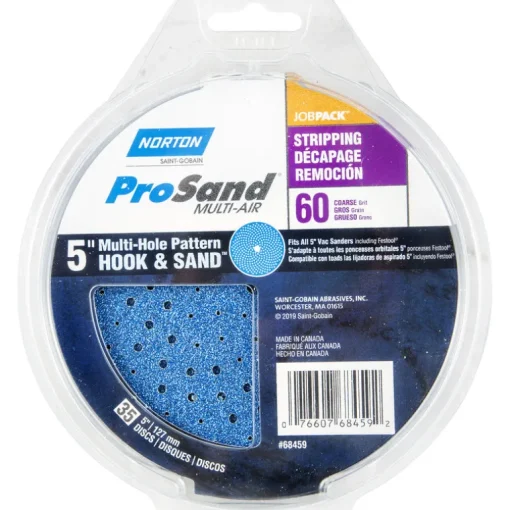 Norton ProSand 5 in. Zirconia Alumina Hook and Loop H831 Sanding Disc 60 Grit Coarse 35 pk