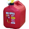 No-Spill Plastic Gas Can 5 gal