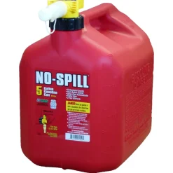 No-Spill Plastic Gas Can 5 gal