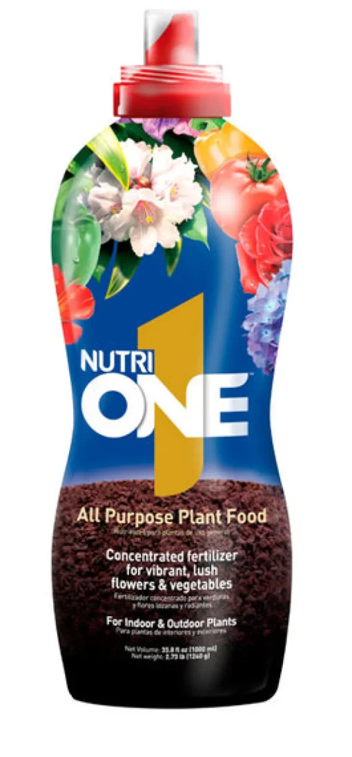 NutriOne Non Organic Indoor/Outdoor All Purpose Plant Food Liquid Concentrate 33.8 oz.