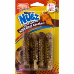 Nylabone Nubz Chicken Chews For Dogs 3.3 oz 4 pk