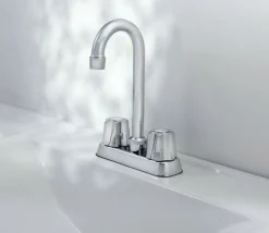 OakBrook Washerless Cartridge Chrome Two Handle Bar/Utility Faucet 4 in.