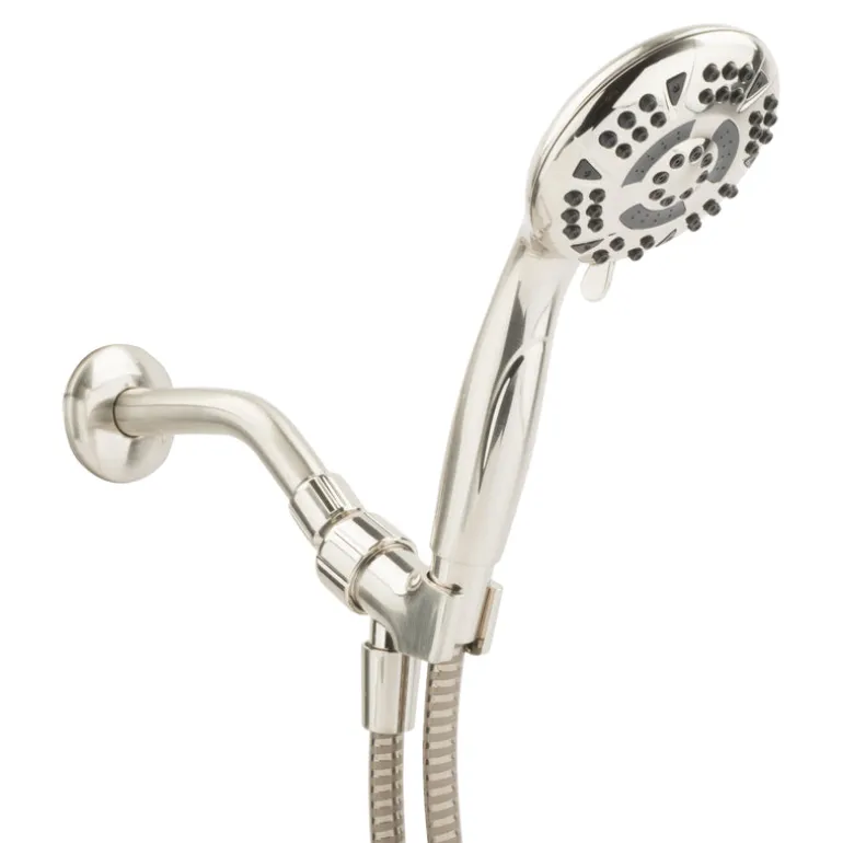 OakBrook Brushed Nickel PVC 5 settings Handheld Showerhead 1.8 gpm