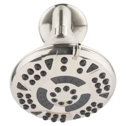 OakBrook Brushed Nickel PVC 5 settings Wallmount Showerhead 1.8 gpm