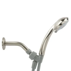 OakBrook Brushed Nickel PVC 3 settings Handheld Showerhead 1.8 gal