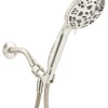 OakBrook Brushed Nickel PVC 5 settings Handheld Showerhead 1.8 gal