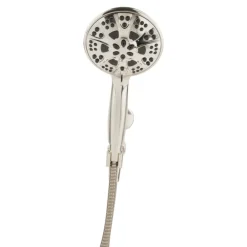 OakBrook Brushed Nickel PVC 5 settings Handheld Showerhead 1.8 gal