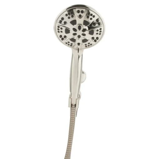 OakBrook Brushed Nickel PVC 5 settings Handheld Showerhead 1.8 gal