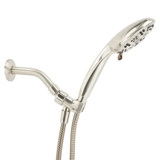 OakBrook Brushed Nickel PVC 5 settings Handheld Showerhead 1.8 gal