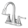 OakBrook Chrome Modern Two-Handle Bathroom Sink Faucet 4 in.
