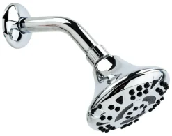 OakBrook Chrome PVC 5 settings Wallmount Showerhead 1.8 gpm