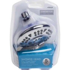 OakBrook Chrome PVC 5 settings Wallmount Showerhead 1.8 gpm