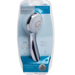 OakBrook Chrome PVC 3 settings Handheld Showerhead 1.8 gpm