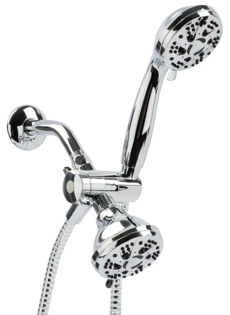 OakBrook Chrome PVC 5 settings Showerhead Combo 1.8 gpm