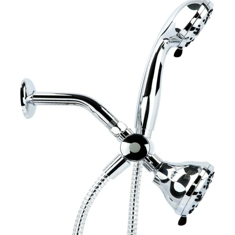 OakBrook Chrome PVC 5 settings Showerhead Combo 1.8 gpm