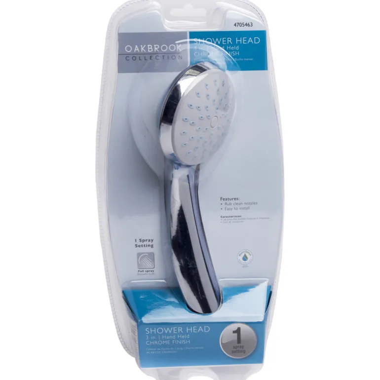 OakBrook Chrome PVC 1 settings Handheld Showerhead 1.8 gpm
