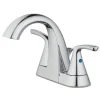 OakBrook Chrome Transitional Two-Handle Bathroom Sink Faucet 4 in.