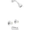 OakBrook Essentials 2-Handle Chrome Tub and Shower Faucet