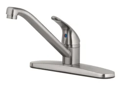 OakBrook Essentials One Handle Brushed Nickel Kitchen Faucet