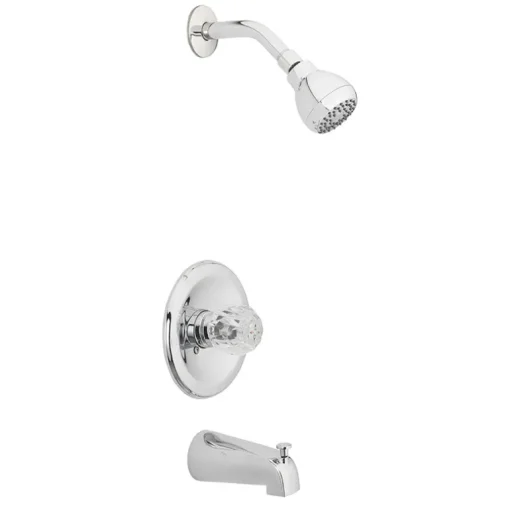 OakBrook 1-Handle Chrome Tub and Shower Faucet