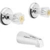 OakBrook 2-Handle Chrome Wall Mount Tub Faucet