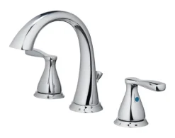 OakBrook Modena Chrome Modern Widespread Bathroom Sink Faucet 6-8 in.