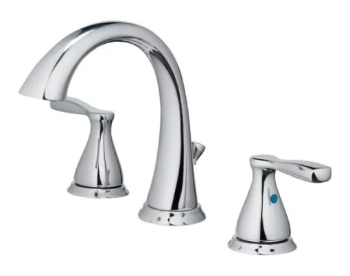 OakBrook Modena Chrome Modern Widespread Bathroom Sink Faucet 6-8 in.