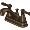OakBrook Oil Rubbed Bronze Modern Two-Handle Bathroom Sink Faucet 4 in.