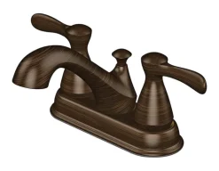 OakBrook Oil Rubbed Bronze Modern Two-Handle Bathroom Sink Faucet 4 in.
