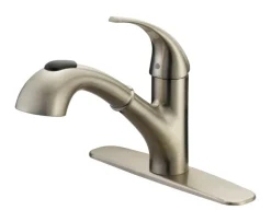 OakBrook Pacifica One Handle Brushed Nickel Pull-Out Kitchen Faucet