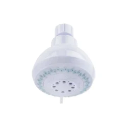 OakBrook White PVC 3 settings Wallmount Showerhead 1.8 gpm
