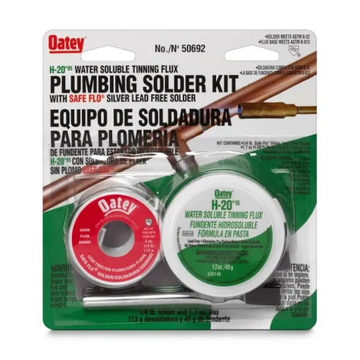 Oatey Safe-Flo Lead-Free Solder and Flux Kit Metal 1 pc