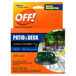 OFF! Insect Repellent Refill Coil For Mosquitoes 5 oz. (Pack of 6)